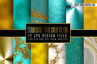 12 Turquoise and Gold Glam