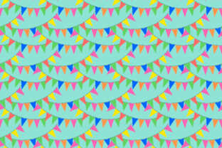 Colorful Bunting Party Flags: A Versatile Design for Creative Projects