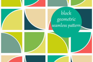 Geometric Wedges Block Pattern