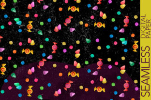 Halloween Candies - Seamless Pattern
