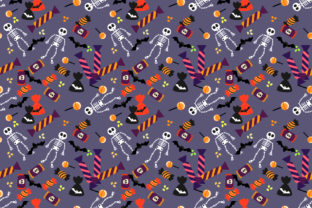 Halloween Candy and Skeleton Seamless: A Creative Resource for Designers and Creators
