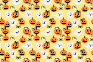 Halloween Pumpkin and Spider Seamless: A Creative Design Resource