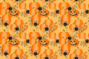 Halloween Pumpkin Seamless Design