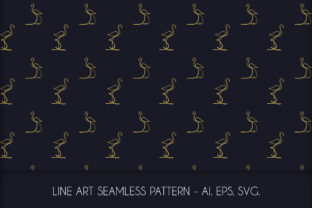 Line Art Crane Bird Seamless Pattern: A Versatile Design for Creative Projects