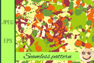 Orange Green Camo Pattern