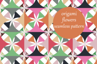 Origami Folded Flowers Pattern