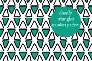 Small Colorful Doodle Triangles Pattern: A Versatile Design for Creative Projects